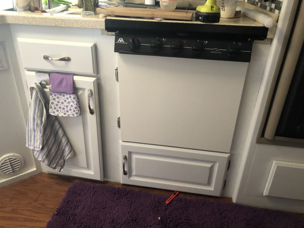 Remove propane oven