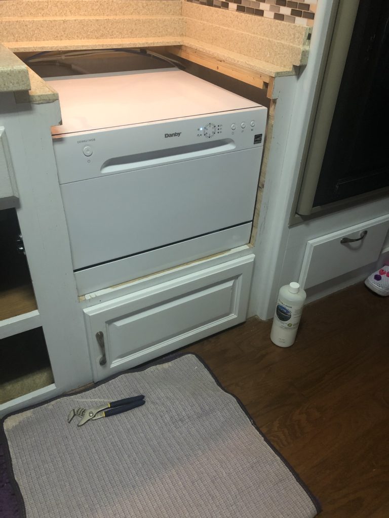 How to put a dishwasher in your RV